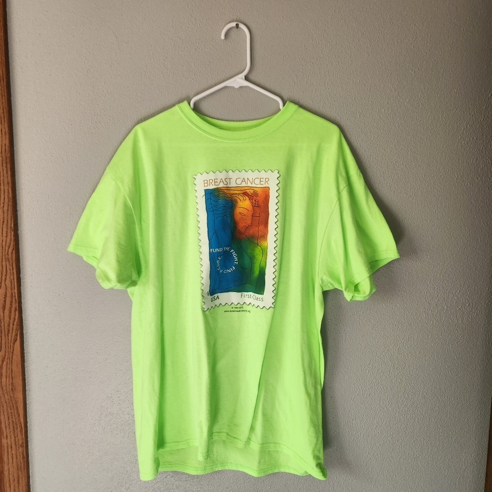 C-Port & Company Unisex Breast Cancer Stamp Top